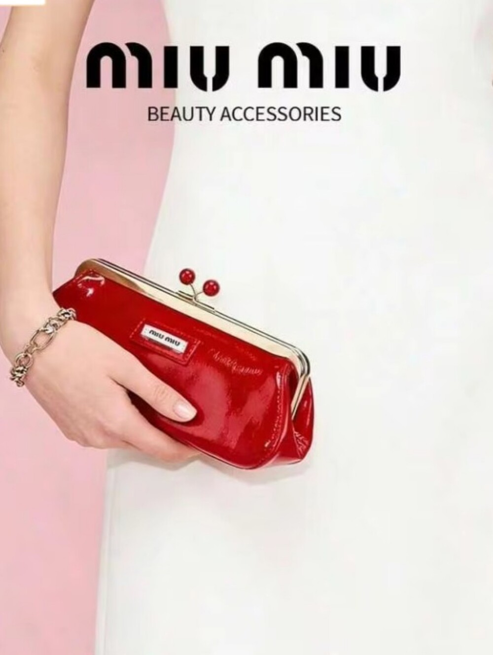 Miu Miu-Kiss-Lock Clutch-Crossbody♥️